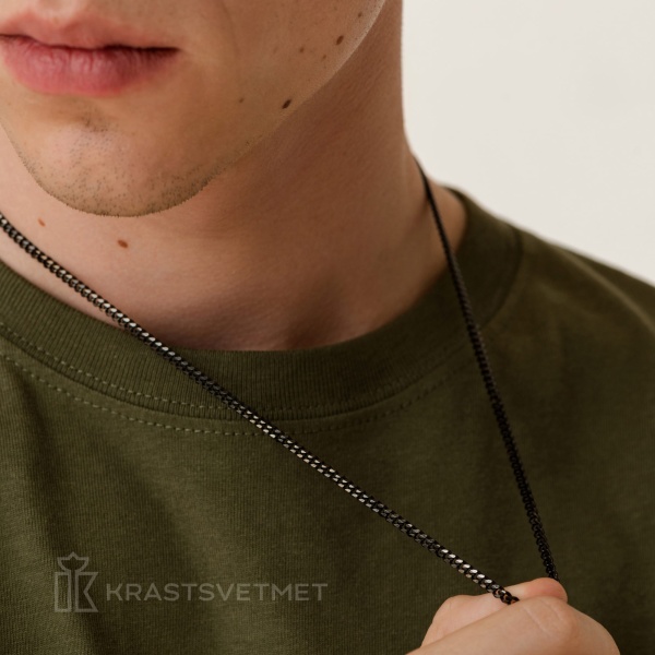 Цепь из серебра 925, плетение «Панцирь»